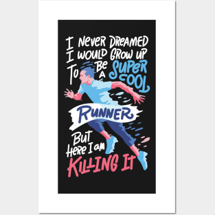 Super Cool Runner Funny Running Gift Posters and Art